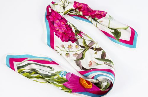 apaszka jedwabna FLOWER-MEADOW-WHITE-SCARF-V2