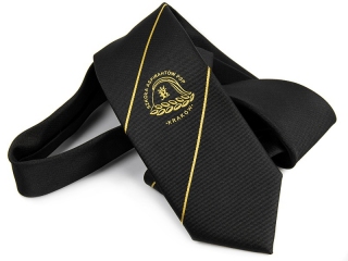 Tie with woven logo 6