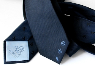Krawat z logo i podszewką EURO2012