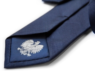 Krawat z podszewką i logo 1