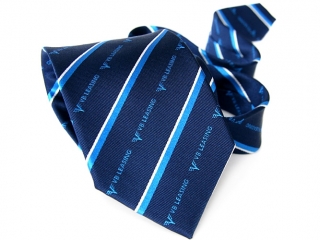 Krawat z tkanym logo 9