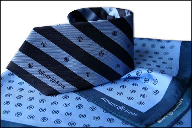 SET: Krawat + apaszka - Allianz bank