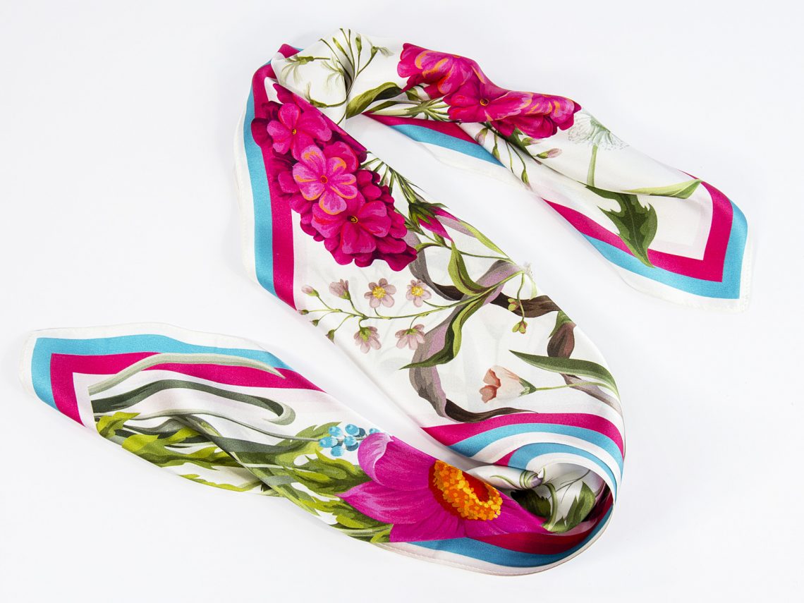 apaszka jedwabna FLOWER-MEADOW-WHITE-SCARF-V2