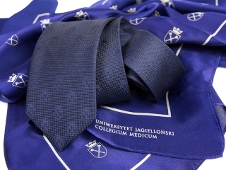 School scarf and tie with logo