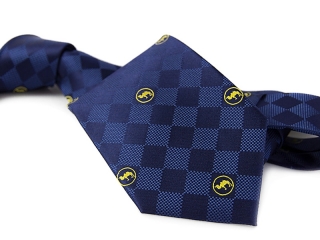 Krawat z tkanym logo 5