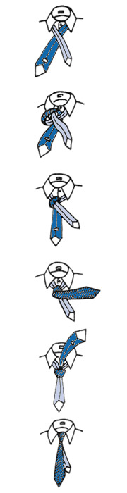 wiązanie krawata - węzeł shelby