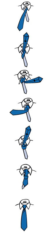 wiązanie krawata - węzeł -windsor